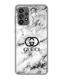 Чохол для Samsung Galaxy A73 (5G) з картинкою «Gucci — мармуровий шик»