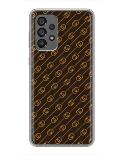 Чохол для Samsung Galaxy A73 (5G) з картинкою «Gucci — золоті діагоналі»