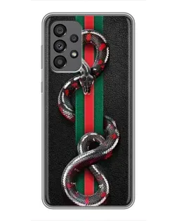 Чохол для Samsung Galaxy A73 (5G) з картинкою «Gucci — змія на смузі» Чохол для Samsung Galaxy A73 (5G) з картинкою «Gucci — змія на смузі»