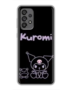 Чохол для Samsung Galaxy A73 (5G) з картинкою «Kuromi — чорний мінімалізм»