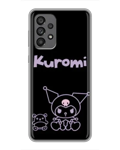 Чехол для Samsung Galaxy A73 (5G) с картинкой «Kuromi — черный минимализм»