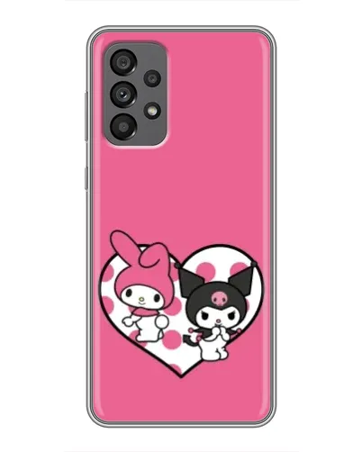 Чехол для Samsung Galaxy A73 (5G) с картинкой «Kuromi и My Melody»