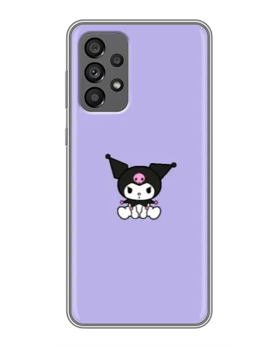 Чехол для Samsung Galaxy A73 (5G) с картинкой «Kuromi — фиолетовый минимализм»