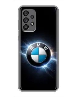 Чохол для Samsung Galaxy A73 (5G) з картинкою «BMW — неонове сяйво»