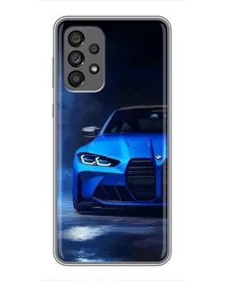 Чохол для Samsung Galaxy A73 (5G) з картинкою «Блакитна BMW M4»