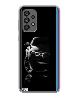 Чохол для Samsung Galaxy A73 (5G) з картинкою «Силует BMW в темряві»
