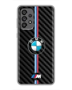 Чохол для Samsung Galaxy A73 (5G) з картинкою «Емблема BMW та карбон»