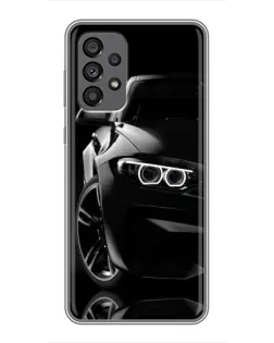 Чохол для Samsung Galaxy A73 (5G) з картинкою «Чорна BMW — профіль»