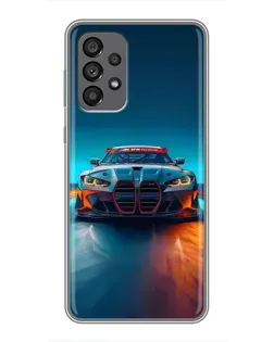 Чохол для Samsung Galaxy A73 (5G) з картинкою «BMW — вогні неону»