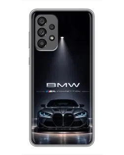 Чохол для Samsung Galaxy A73 (5G) з картинкою «BMW крізь нічне місто»