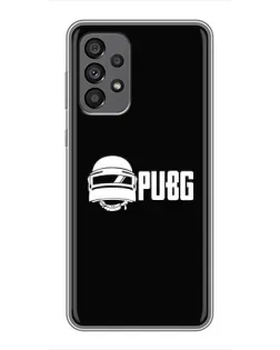 Чехол для Samsung Galaxy A73 (5G) с картинкой «PUBG — классический лого»