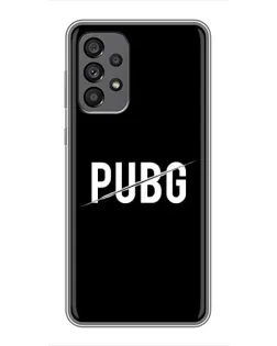 Чехол для Samsung Galaxy A73 (5G) с картинкой «PUBG — белый логотип»