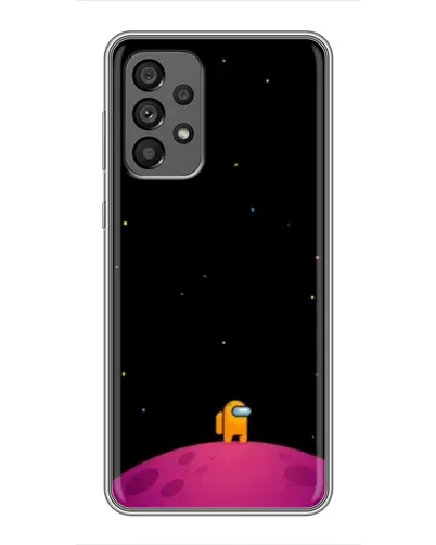 Чехол для Samsung Galaxy A73 (5G) с картинкой «Одинокий герой на планете»