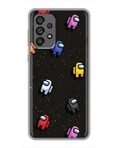 Чехол для Samsung Galaxy A73 (5G) с картинкой «Космический паттерн Among Us»