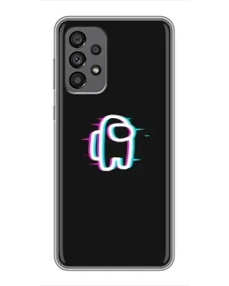 Чехол для Samsung Galaxy A73 (5G) с картинкой «Among Us неон»