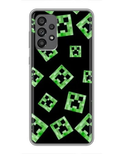 Чехол для Samsung Galaxy A73 (5G) с картинкой «Паттерн с криперами» Чехол для Samsung Galaxy A73 (5G) с картинкой «Паттерн с криперами»
