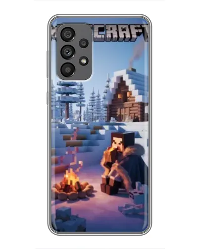 Чехол для Samsung Galaxy A73 (5G) с картинкой «Зимний Minecraft» Чехол для Samsung Galaxy A73 (5G) с картинкой «Зимний Minecraft»