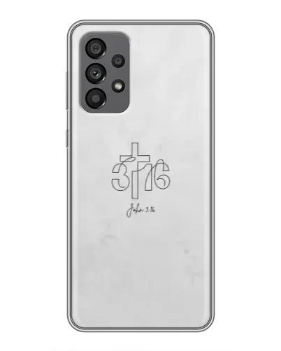 Чехол для Samsung Galaxy A73 (5G) с картинкой «Иоанна 3:16 Крест»