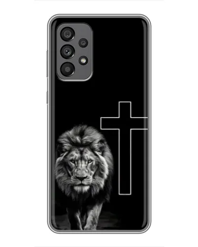Чехол для Samsung Galaxy A73 (5G) с картинкой «Лев и Крест»