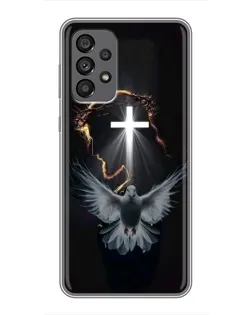 Чехол для Samsung Galaxy A73 (5G) с картинкой «Голубь и Свет»