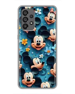 Чохол для Samsung Galaxy A73 (5G) з картинкою «Паттерн Міккі та Мінні»