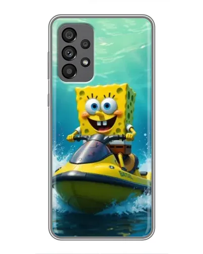 Чехол для Samsung Galaxy A73 (5G) с картинкой «Спанч Боб на гидроцикле» Чехол для Samsung Galaxy A73 (5G) с картинкой «Спанч Боб на гидроцикле»