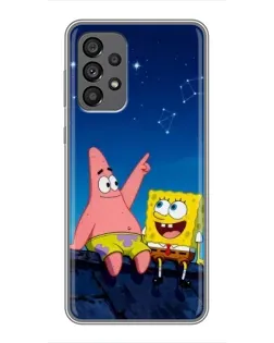 Чохол для Samsung Galaxy A73 (5G) з картинкою «Губка Боб та Патрік вночі» Чохол для Samsung Galaxy A73 (5G) з картинкою «Губка Боб та Патрік вночі»