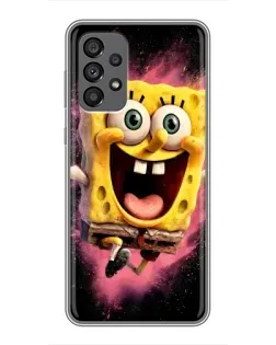 Чехол для Samsung Galaxy A73 (5G) с картинкой «Взрывной Спанч Боб»