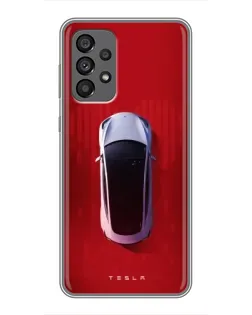 Чехол для Samsung Galaxy A73 (5G) с картинкой «Tesla Top View»