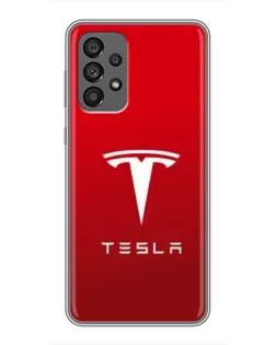 Чехол для Samsung Galaxy A73 (5G) с картинкой «Tesla Red Classic»