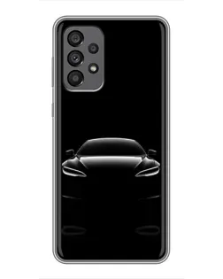 Чехол для Samsung Galaxy A73 (5G) с картинкой «Силуэт Tesla Night»