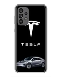 Чехол для Samsung Galaxy A73 (5G) с картинкой «Tesla Model Y»