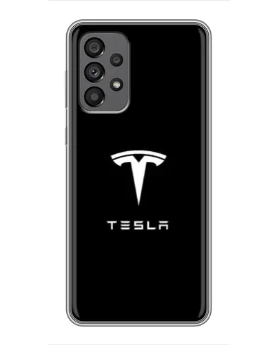 Чехол для Samsung Galaxy A73 (5G) с картинкой «Tesla White Logo» Чехол для Samsung Galaxy A73 (5G) с картинкой «Tesla White Logo»