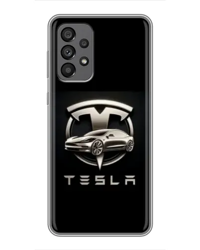 Чехол для Samsung Galaxy A73 (5G) с картинкой «Tesla — серебристое авто» Чехол для Samsung Galaxy A73 (5G) с картинкой «Tesla — серебристое авто»