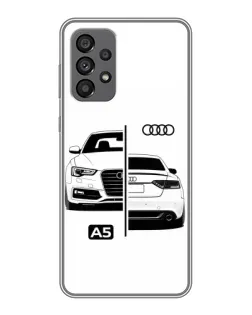 Чохол для Samsung Galaxy A73 (5G) з картинкою «Audi — контрастний дизайн»