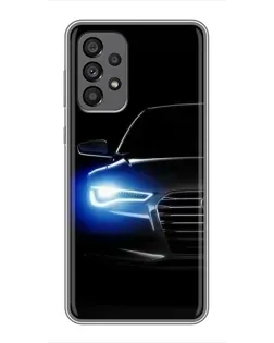 Чохол для Samsung Galaxy A73 (5G) з картинкою «Неоновий погляд Audi»