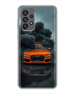 Чохол для Samsung Galaxy A73 (5G) з картинкою «Audi у хмарах диму»