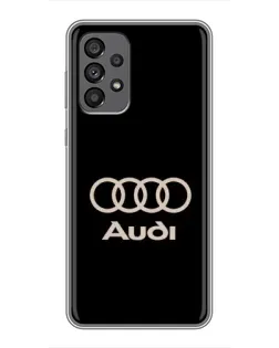 Чохол для Samsung Galaxy A73 (5G) з картинкою «Audi — золотий логотип»