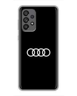 Чохол для Samsung Galaxy A73 (5G) з картинкою «Audi White Logo»