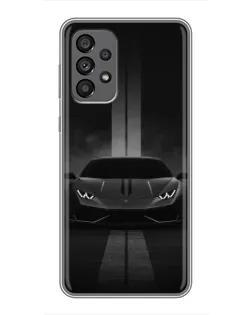 Чехол для Samsung Galaxy A73 (5G) с картинкой «Lamborghini симметрия дорог»