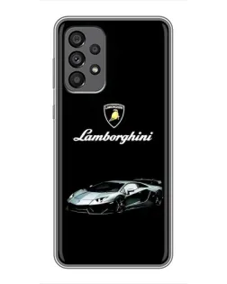 Чехол для Samsung Galaxy A73 (5G) с картинкой «Логотип Lamborghini классика»