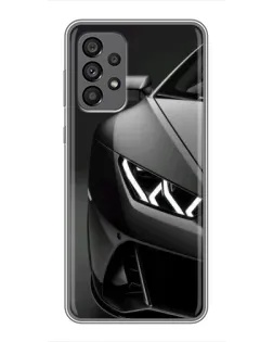 Чехол для Samsung Galaxy A73 (5G) с картинкой «Lamborghini фары детализация»