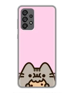 Чохол для Samsung Galaxy A73 (5G) з картинкою «Pusheen та печиво»