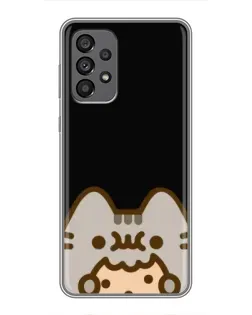 Чехол для Samsung Galaxy A73 (5G) с картинкой «Пушин на черном»