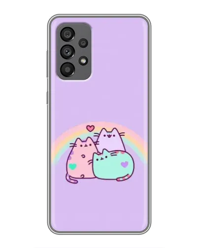 Чехол для Samsung Galaxy A73 (5G) с картинкой «Радужные Пушины» Чехол для Samsung Galaxy A73 (5G) с картинкой «Радужные Пушины»