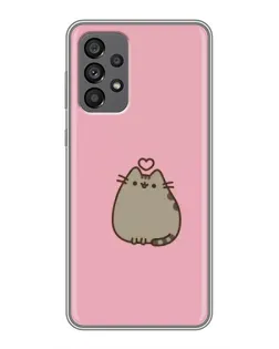 Чехол для Samsung Galaxy A73 (5G) с картинкой «Pusheen сердце»