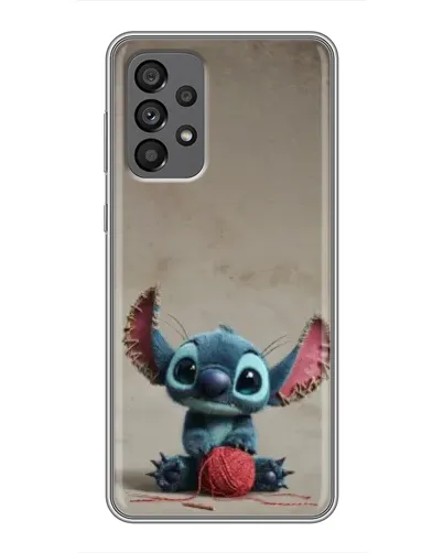 Чохол для Samsung Galaxy A73 (5G) з картинкою «Стіч на чоричневому фоні»