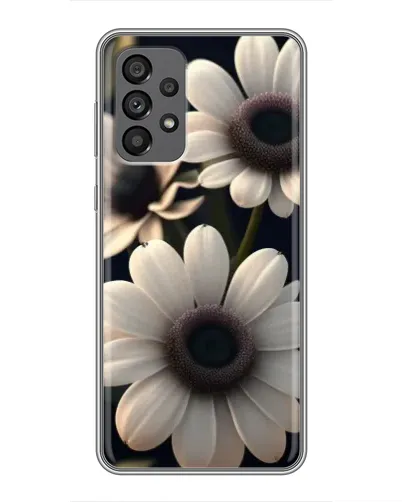 Чехол для Samsung Galaxy A73 (5G) с картинкой «Белые маргаритки макро»