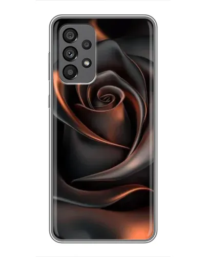 Чехол для Samsung Galaxy A73 (5G) с картинкой «Шелковая черная роза»