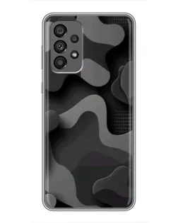 Чохол для Samsung Galaxy A73 (5G) з картинкою «Темний абстрактний камуфляж»